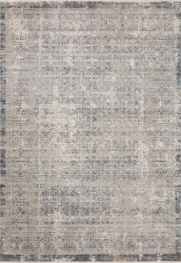 Amber Lewis x Loloi 11'6" 15'7" Sky/Stone Large Alie ALE-04 Area Rug