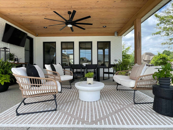 Hauteloom Anah Cream Outdoor Rug - 5'3" x 7' Rectangle